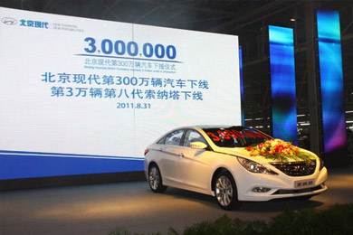 9年創(chuàng)300萬(wàn)紀(jì)錄，北京現(xiàn)代力圖千萬(wàn)